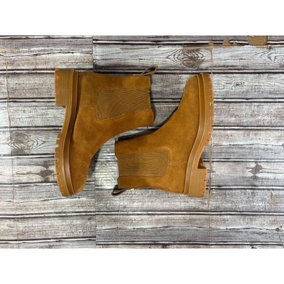 Lauren Ralph Lauren Corinne Suede Ankle Chelsea Boots Size 7.5 color brown - Picture 6 of 11